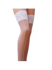 MEIAS DE LIGAS ST003 BRANCAS (17 DEN) PASSION