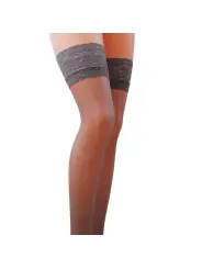 MEIAS DE LIGAS ST003 CINZA (17 DEN) PASSION