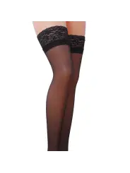 MEIAS DE LIGAS ST003 PRETAS (17 DEN) PASSION