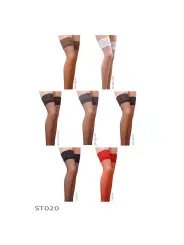 MEIAS DE LIGAS ST020 BEGE (FISHNET) PASSION