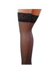 MEIAS DE LIGAS ST022 PRETAS (17 DEN) PASSION