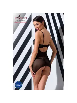 CAMISA DE NOITE E TANGA VERONIQUE PRETO PASSION