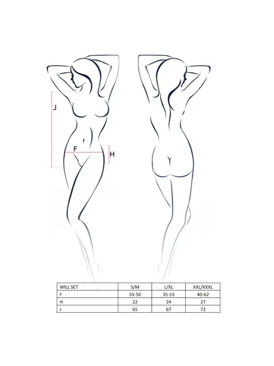 CONJUNTO DE 4 PEÇAS WILL PRETO PASSION