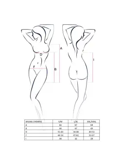 CAMISA DE NOITE E TANGA WILMA BRANCO PASSION