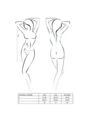 CAMISA DE NOITE E TANGA YOLANDA PRETO PASSION