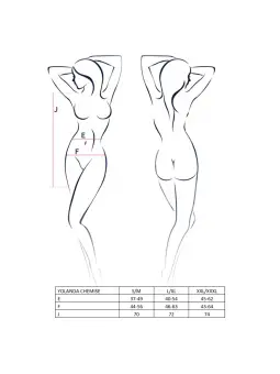 CAMISA DE NOITE E TANGA YOLANDA ROSA PASSION