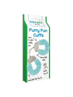 ALGEMAS COM PELÚCIA FURRY FUN AZUL CLARO TOYJOY