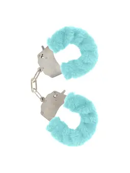 ALGEMAS COM PELÚCIA FURRY FUN AZUL CLARO TOYJOY