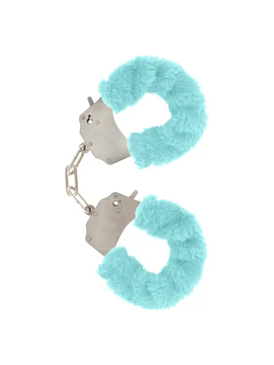 ALGEMAS COM PELÚCIA FURRY FUN AZUL CLARO TOYJOY