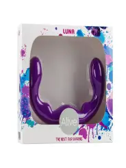 DILDO DUPLO LUNA ROXO ALIVE 
