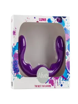 DILDO DUPLO LUNA ROXO ALIVE 