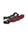CONJUNTO DE RESTRIÇÕES PARA CAMA ARGUS FETISH PRETO E VERMELHO ARGUS TOYS