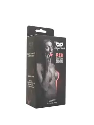 MORDAÇA COM BOLA DE SILICONE RED LEOPARD ARGUS FETISH ARGUS TOYS