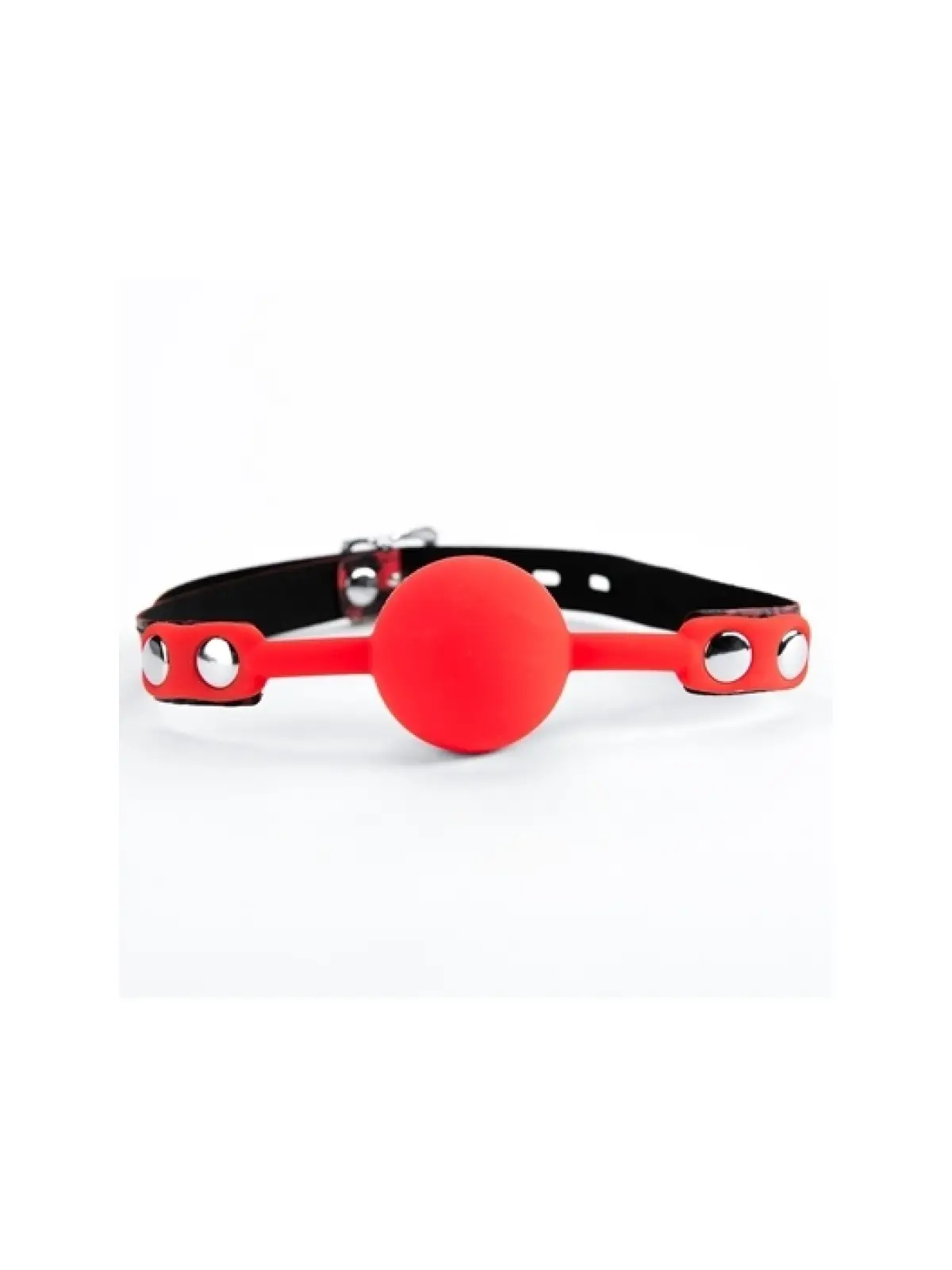 MORDAÇA COM BOLA DE SILICONE RED LEOPARD ARGUS FETISH ARGUS TOYS