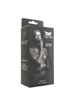 MORDAÇA COM BOLA DE SILICONE PRETA ARGUS FETISH ARGUS TOYS