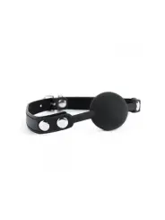 MORDAÇA COM BOLA DE SILICONE PRETA ARGUS FETISH ARGUS TOYS