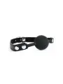 MORDAÇA COM BOLA DE SILICONE PRETA ARGUS FETISH ARGUS TOYS