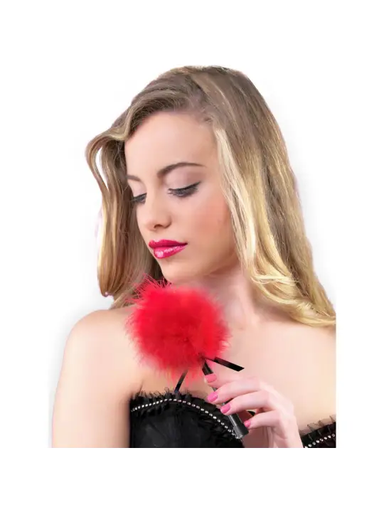 ESPANADOR DE PLUMAS MARABU VERMELHO SECRET PLAY