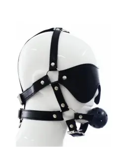 ARNÊS FACIAL COM VENDA E MORDAÇA OVER THE HEAD ARGUS TOYS