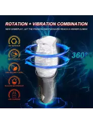 MASTURBADOR COM VIBRAÇÃO E ROTAÇÃO SPINNING MACHINE V 2.0 FUNNY MEE 
