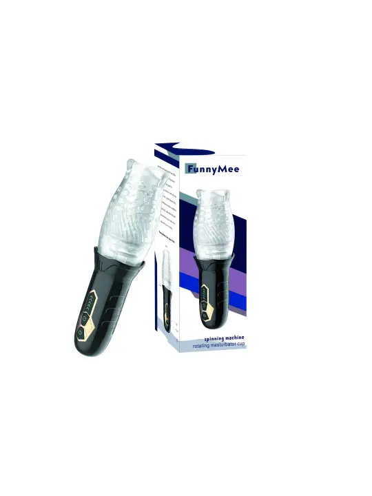 MASTURBADOR COM VIBRAÇÃO E ROTAÇÃO SPINNING MACHINE V 2.0 FUNNY MEE 