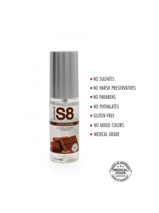 LUBRIFICANTE À BASE DEÁGUA COM SABOR A CHOCOLATE S8 STIMUL8 50ML