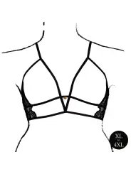 SUTIÃ TRIANGLE COM RENDA PRETO TAMANHO QUEEN LE DÉSIR 