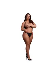 SUTIÃ TRIANGLE COM RENDA PRETO TAMANHO QUEEN LE DÉSIR 