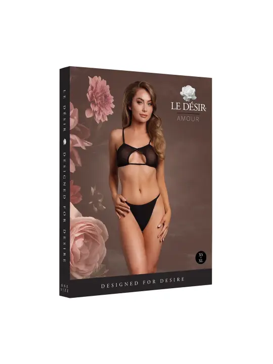 SUTIÃ KEYHOLE MESH PRETO LE DÉSIR