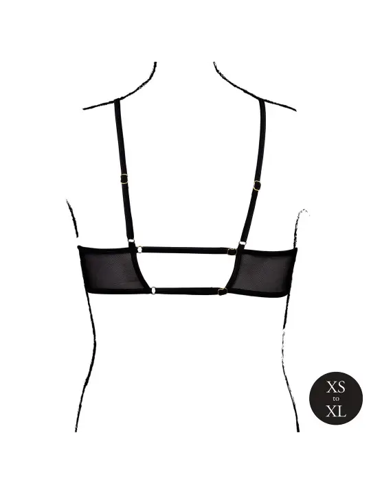 SUTIÃ KEYHOLE MESH PRETO LE DÉSIR