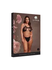 SUTIÃ KEYHOLE MESH PRETO TAMANHO QUEEN LE DÉSIR