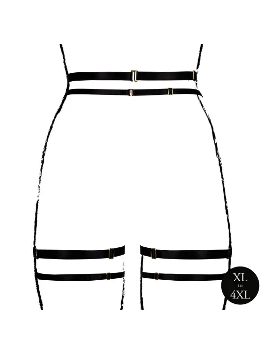 CINTO DE LIGAS DOUBLE STRAP PRETO TAMANHO QUEEN LE DÉSIR