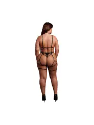 ARNÊS CORPORAL COM LIGAS PRETO TAMANHO QUEEN LE DÉSIR