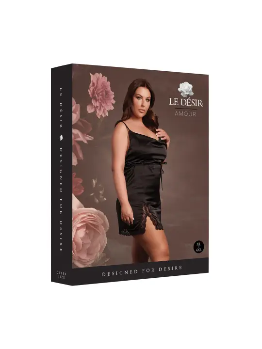 VESTIDO OPEN BACK PRETO TAMANHO QUEEN LE DÉSIR