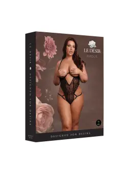 BODY LACE UNDERWIRED PRETO TAMANHO QUEEN LE DÉSIR