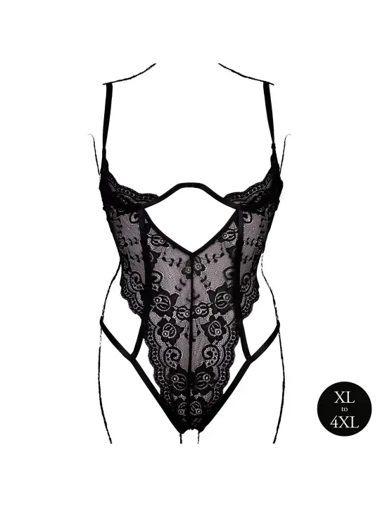 BODY LACE UNDERWIRED PRETO TAMANHO QUEEN LE DÉSIR