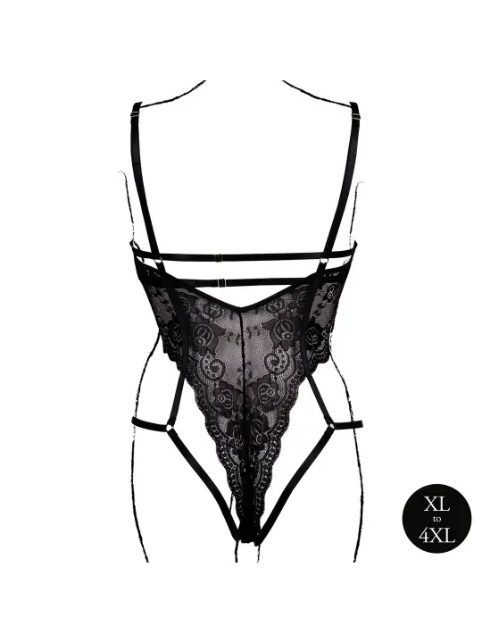 BODY LACE UNDERWIRED PRETO TAMANHO QUEEN LE DÉSIR