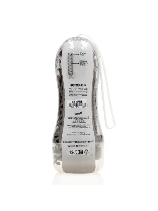 MASTURBADOR TEASY RIDER TEXTURED PRETO REALROCK