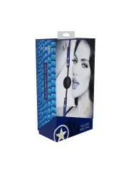 MORDAÇA DE SILICONE RESPIRÁVEL FLORENCE COLLECTION AZUL OUCH!