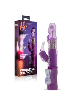 VIBRADOR VIBRATING DOLPHIN ROXO