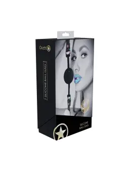 MORDAÇA DE SILICONE RESPIRÁVEL VENICE COLLECTION PRETO OUCH!