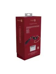 COLEIRA COM TRELA MILAN COLLECTION PRETO/VERMELHO OUCH!