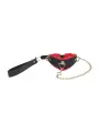 COLEIRA COM TRELA MILAN COLLECTION PRETO/VERMELHO OUCH!