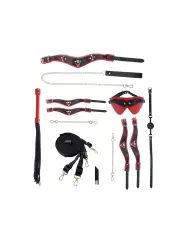 KIT COM BOLSA MILAN COLLECTION PRETO/VERMELHO OUCH!