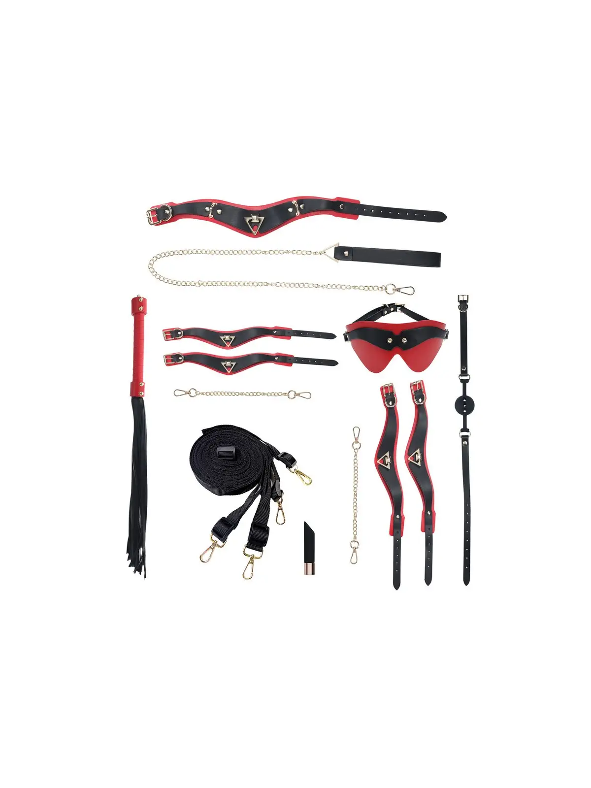 KIT COM BOLSA MILAN COLLECTION PRETO/VERMELHO OUCH!