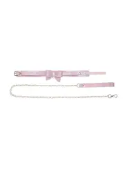 COLEIRA COM TRELA PARIS COLLECTION ROSA OUCH!