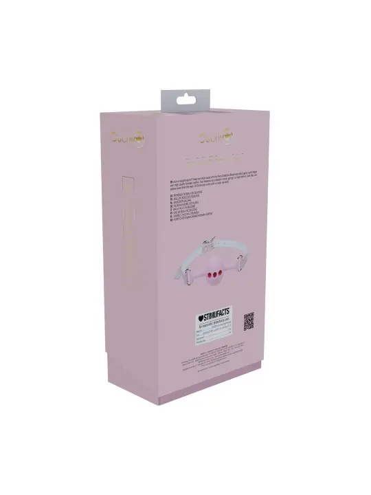 MORDAÇA DE SILICONE RESPIRÁVEL PARIS COLLECTION ROSA OUCH!