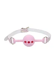 MORDAÇA DE SILICONE RESPIRÁVEL PARIS COLLECTION ROSA OUCH!