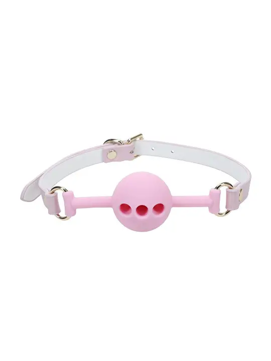 MORDAÇA DE SILICONE RESPIRÁVEL PARIS COLLECTION ROSA OUCH!