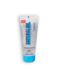 LUBRIFICANTE À BASE DE ÁGUA HOT™ SUPERGLIDE 200ML